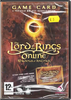 Picture of THE LORD OF THE RINGS ONLINE GAME CARD ( PC )