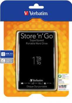 Picture of Verbatim Store 53023 1TB 2.5" - USB 3.0 - Μαύρος