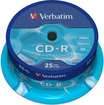 Picture of Verbatim 43432 700MB 52x Extra Protection CD-R 25 Pack Spindle