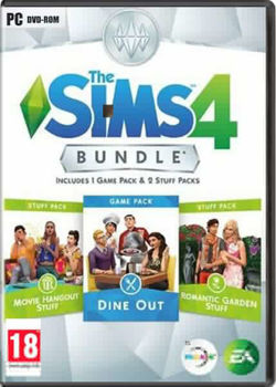 Picture of The Sims 4 Bundle Pack (Movie Hangout - Dine Out - Romantic Garden Stuff) ( PC )