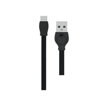 WK TYPE-C Black 1m Fast WDC-023 Charging Cable μαύρο