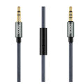 Hoco UPA04 3.5mm Male σε 3.5mm Male Καλώδιο σύνδεσης Ήχου με Ενσωματωμένο Μικρόφωνο και Πλήκτρα για Audio-in
