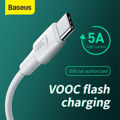 BASEUS VOOC Flash Charge USB for Type-C Data Cable 5A, 2m - White