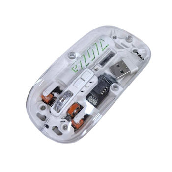 AOAS - WB08 - Ασύρματο επαναφορτιζόμενο ποντίκι – Black/White