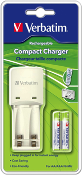 Picture of Verbatim φορτιστής μπαταριών battery charger τύπου LR3 (AAA) & LR6 (AA) VERBATIM 49944