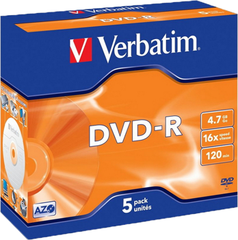 Picture of Verbatim 43519 DVD-R Matt Silver 5x