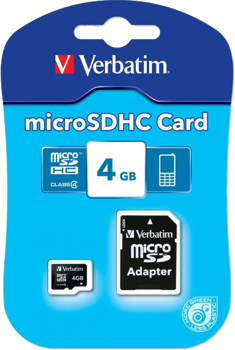 Picture of Verbatim 43966 - Κάρτα μνήμης flash - 4 GB - microSDHC