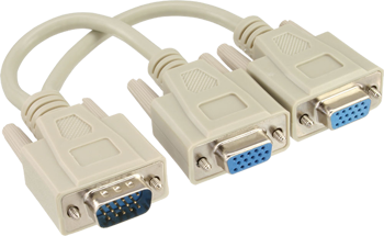 Picture of InLine 17307 VGA splitter - VGA male to 2 VGA female