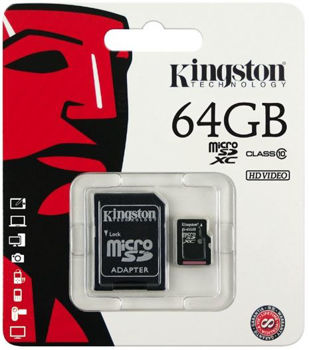 Picture of Kingston SDC10/64GB Κάρτα μνήμης microSDHC 64GB Class 10
