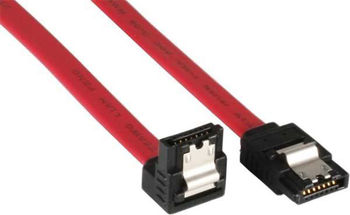 Inline SATA cable with latches, angled, 0,5m ( 27705V)