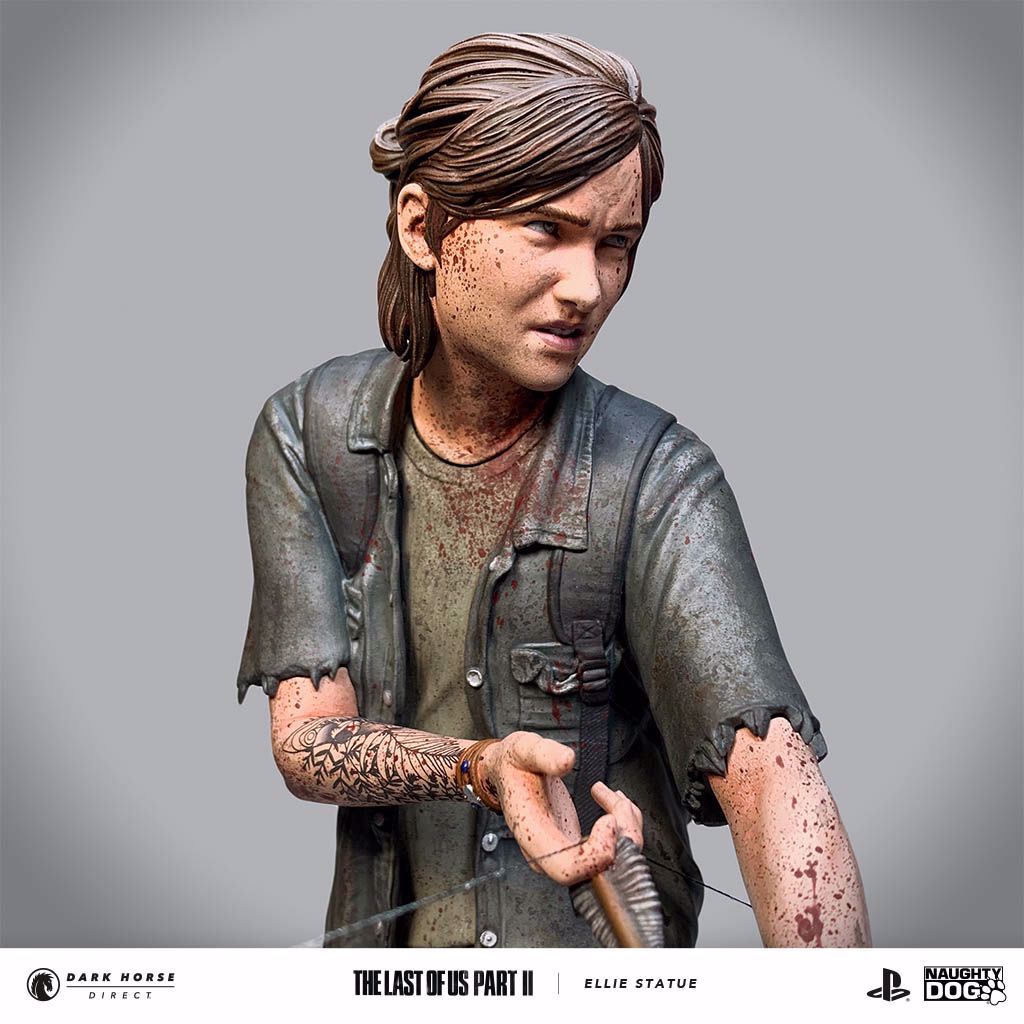 the last of us part ii pvc statue ellie with bow