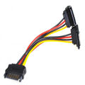 Inline SATA power Y cable for SATA HDDs and drives