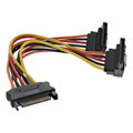 Inline SATA power Y cable for SATA HDDs and drives