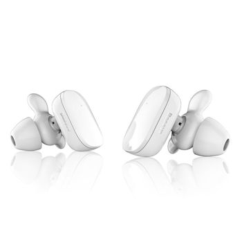 BASEUS Encok W02 Noise Reduction HD HiFi Stereo Sound - Bluetooth 4.2 Binaural Earbuds - White