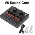  V8S Soundcard set with Condenser Mic, stand, Aluminium hard case and cables 