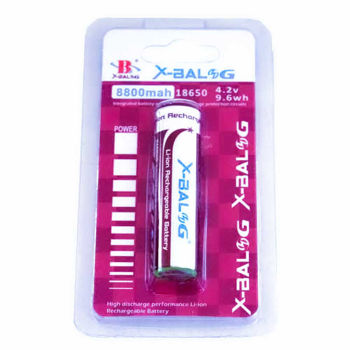 X-Balog 18650 Επαναφορτιζόμενη Μπαταρία Flat Top 8800mAh 18650 3.7v Battery με Προστασία Εκφόρτισης