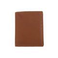 High-quality cowhide leather wallet with double seam - tan natural un
