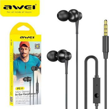 Awei PC-1 In-ear Handsfree με Βύσμα 3.5mm Μαύρο