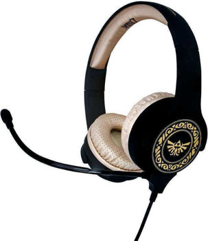 OTL Zelda Ενσύρματα On Ear Παιδικά Ακουστικά Μαύρα / Χρυσά