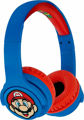 OTL Super Mario Ασύρματα/Ενσύρματα On Ear Παιδικά Ακουστικά Κόκκινα / Μπλε