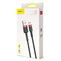 BASEUS KLF Series Woven 3m 2A Micro USB Charge Cable - Red/Black