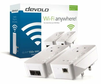 Devolo anywhere 550Mbps Powerline Adaptor 09839
