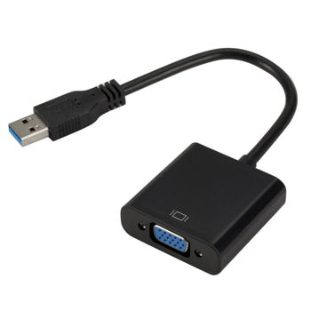 VGA External Video Card VGA Converter - USB3.0 To VGA - Black