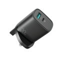 Joyroom USB-A & USB-C Wall Adapter 20W Black (L-QP205)