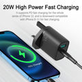 Joyroom USB-A & USB-C Wall Adapter 20W Black (L-QP205)