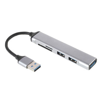 A-805 USB 3.0 5-in-1 Hub 3 x USB3.0 5Gbps, TF SD Card Reader