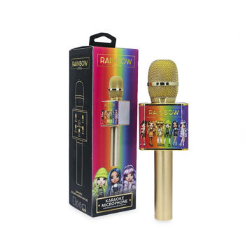 OTL Rainbow High GOLD Karaoke microphone with speaker