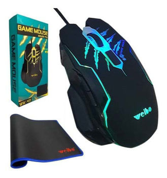 WEIBO WK-411 Gaming Mouse RGB and mousepad
