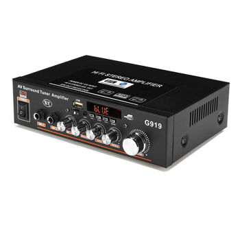 G919 2x180W Smart Digital Power Amplifier Built-in Bluetooth / USB/ SD/ FM Mini Power Amplifier