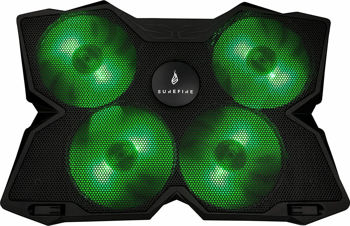 SureFire Bora Laptop Cooling Pad 17" Backlit Green