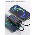 Awei P129K 10000mAh Powerbank - Solar Charging - Strong LED Light 