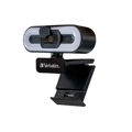 VERBATIM Webcam AWC-02 Full HD 1080p Autofocus with Microphone and Light 