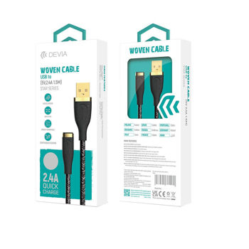 DEVIA Star Cable for Lightning White (5V,2.4A 1,5M)