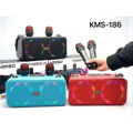 KIMISO KMS-186 Ασύρματο ηχείο Bluetooth με 2 μικρόφωνα Karaoke 