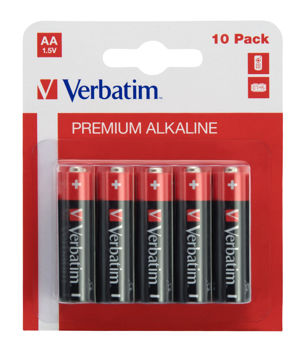 Verbatim Alkaline Batteries AA 1.5V 10 pcs