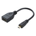 17cm Micro HDMI Male to HDMI Female Adapter Cable