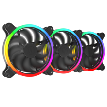 SilentiumPC Corona HP RGB Kit Case Fan 140mm με Σύνδεση 3-Pin / 4-Pin PWM 3τμ