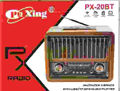 Pu Xing PX-20BT Επαναφορτιζόμενο ραδιόφωνο Retr