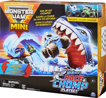 Spin Master Monster Jam Mini: Megalodon Race & Chomp Playset 1:80 (6060718)