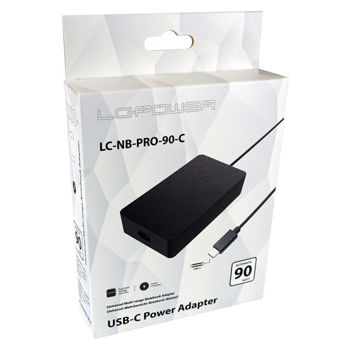 LC-Power USB-C notebook power supply 90 watts and USB-C connection