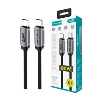 KOUVOLSEN X220 Καλώδιο φόρτισης & data – USB Type-C σε Type-C – Fast Charge – 66W