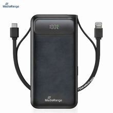 MediaRange Powerbank 20.000 mAh LC- Display USB quick Charge black