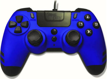 Steelplay Metaltech Ενσύρματο Gamepad για PC / PS3 / PS4 Μπλε