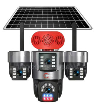 4g Solar 3 Lens CCTV Camera PTZ Aov Smart | Wireless | Night Vision