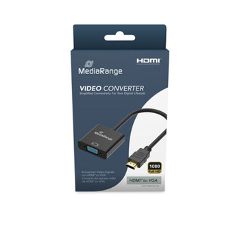 MediaRange Μετατροπέας HDMI σε VGA (HD15) Video Converter 20cm - Black (MRCS170)