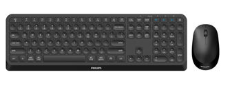 Philips 4000 Series SPT6407B/00 Ασύρματο Σετ Πληκτρολόγιο & Ποντίκι Multi-Device (Bluetooth & 2.4GHz) - Μαύρο
